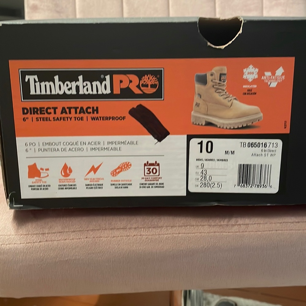 Brand new timberland work boots